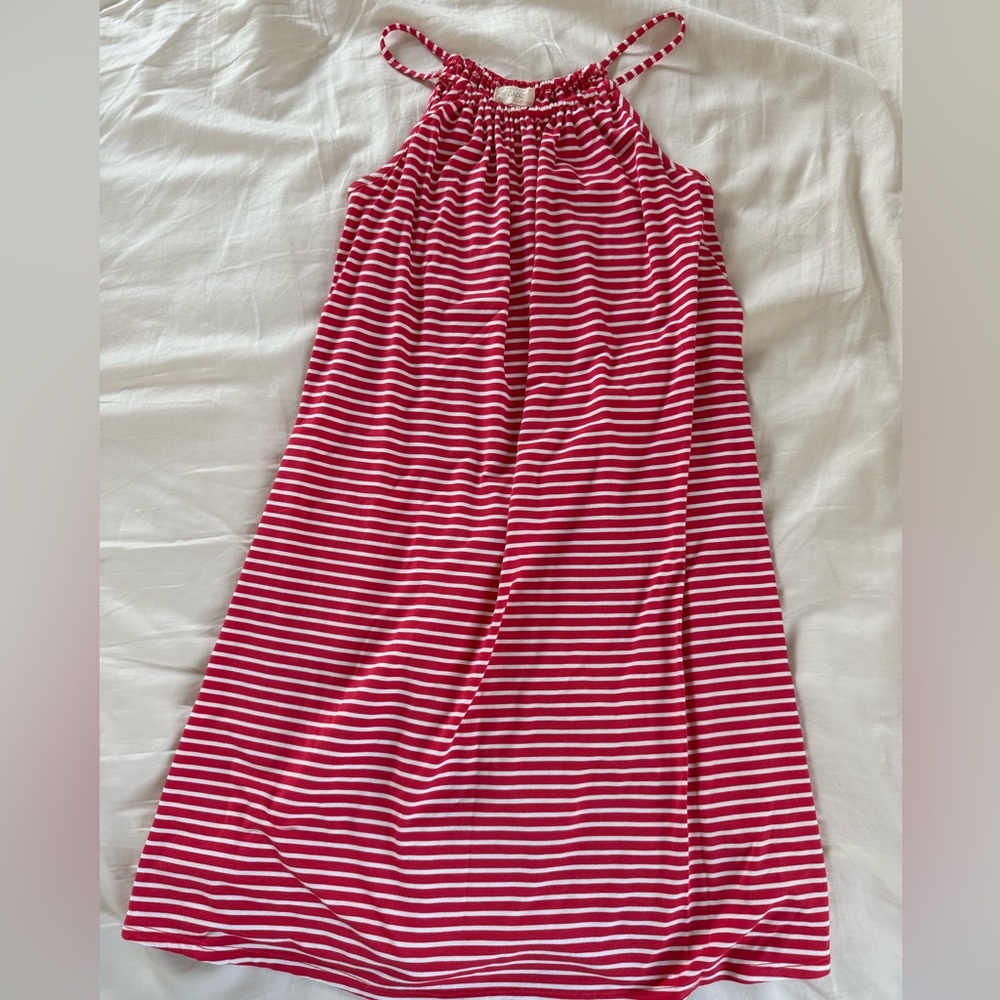 Cupio Red and White Striped Mini Dress